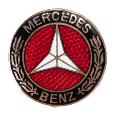 Przypinka z logo Mercedes-Benz. Metal emaliowany.